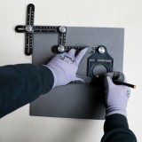 Τετράπλευρος Αλουμινένιος Χάρακας - Οδηγός για τρύπες Bihui Multi Functional Adjustable Tile Hole Locator DBG6