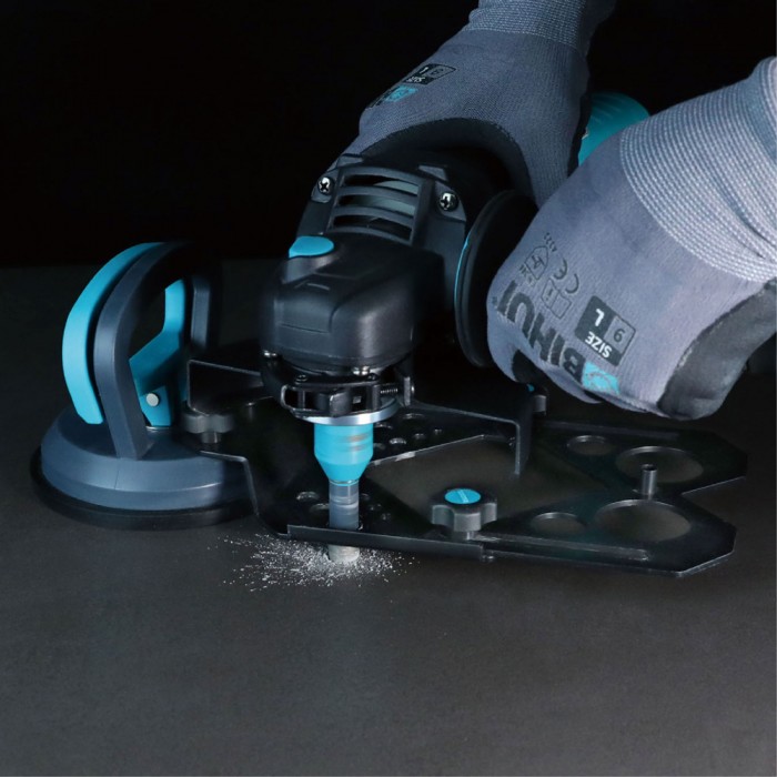 Οδηγός με Βεντούζα για Ποτηροτρύπανα Διαμαντιού Bihui Drill Guide Master DBGM