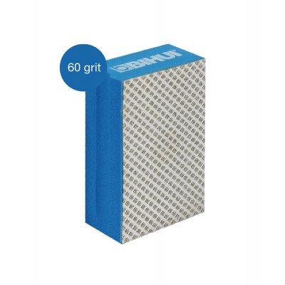 Σφουγγαράκι Χείρος Αδαμαντοφόρο για Τρίψιμο και Λείανση Πλακιδίων 95х55х30mm 60 Grit Μπλε Bihui DHP060