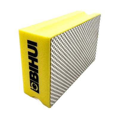 Σφουγγαράκι Χείρος Αδαμαντοφόρο για Τρίψιμο και Λείανση Πλακιδίων 95х55х30mm 400 Grit Κίτρινο Bihui DHP400