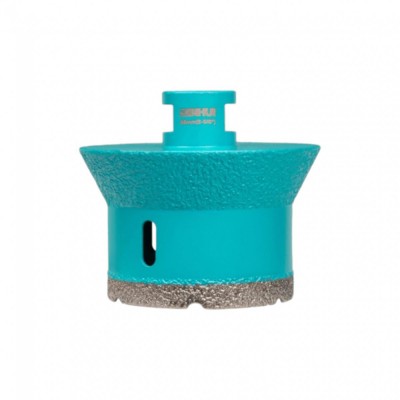 Ποτηροτρύπανο Διαμαντέ Ξηρής Κοπής Για Πλακάκι, Κεραμικά Υλικά, Πορσελάνη Και Πέτρα για την διάνοιξη οπών βαλβίδας Νεροχύτη και Νιπτήρα Ø68mm Bihui Turbo DMM68