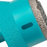 Ποτηροτρύπανο Διαμαντέ Ξηρής Κοπής Για Πλακάκι, Κεραμικά Υλικά, Πορσελάνη Και Πέτρα για την διάνοιξη οπών βαλβίδας Νεροχύτη και Νιπτήρα Ø68mm Bihui Turbo DMM68