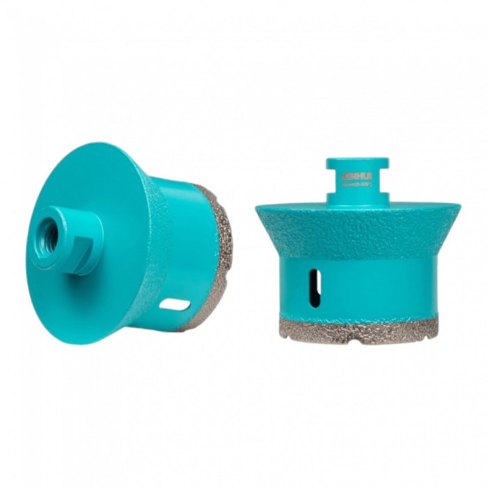 Ποτηροτρύπανο Διαμαντέ Ξηρής Κοπής Για Πλακάκι, Κεραμικά Υλικά, Πορσελάνη Και Πέτρα για την διάνοιξη οπών βαλβίδας Νεροχύτη και Νιπτήρα Ø68mm Bihui Turbo DMM68