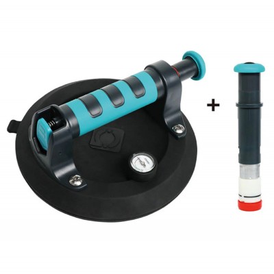 Βεντούζα Με Σύστημα Κενού Αέρα με Μετρητή Πίεσης και Πρόσθετη Ηλεκτρική Αντλία Μπαταρίας (Ικανότητα Ανύψωσης εώς 140kg ηλεκτρικά και 110kg χειροκίνητα) Ø205mm Bihui SCBB8