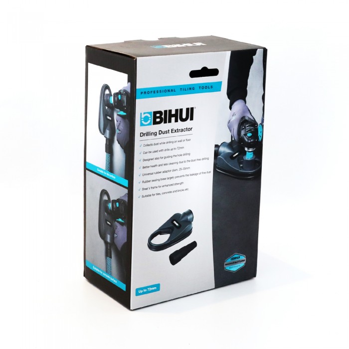 Συλλέκτης Σκόνης Για ποτηροτρύπανα εως 72mm με Γωνιακό Τροχό της Bihui TDBS