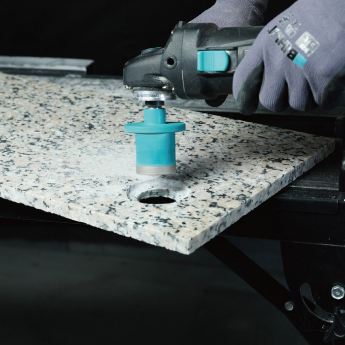 Ποτηροτρύπανο Διαμαντέ Ξηρής Διάτρησης Για Πλακάκι, Κεραμικά Υλικά, Πορσελάνη και Μάρμαρο με στέλεχος Μ14 και Διάμετρο Ø40mm BIHUI DBDP40