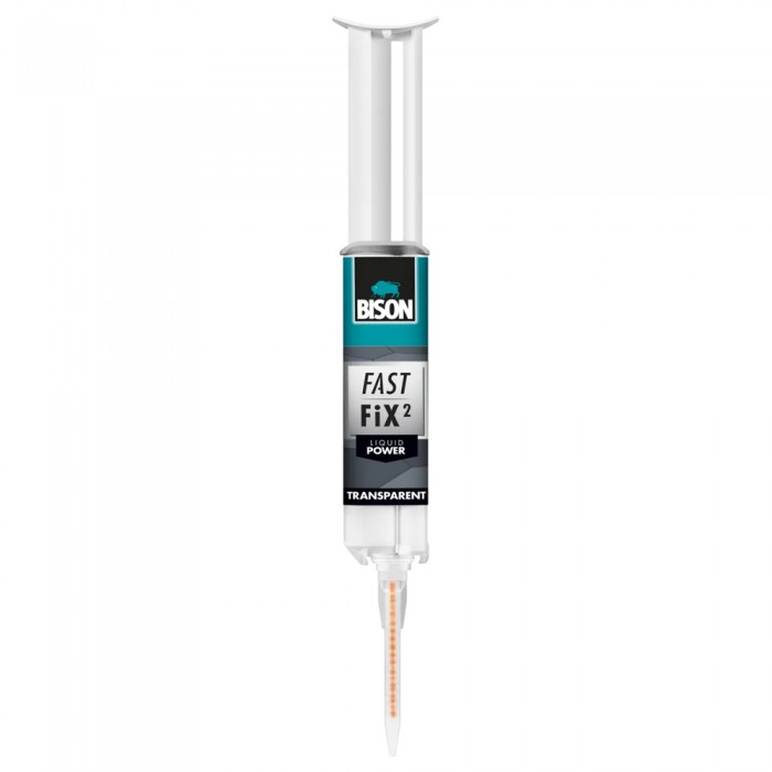 Kόλλα επισκευαστική 2 συστατικών για Σκληρά Υλικά FAST FIX² LIQUID POWER Bison