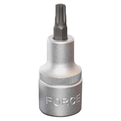 Καρυδάκι με Μύτη Torx Mήκους L.55mm με Καρέ 1/2" Μέγεθος T30 Force