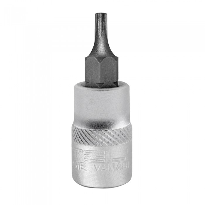 Καρυδάκι με Μύτη Torx με Καρέ 1/4" και Μέγεθος T8 Stels