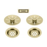 Σετ Βαλβίδα με Υπερχείλιση Διπλή BLANCO INFINO Satin Gold 203477