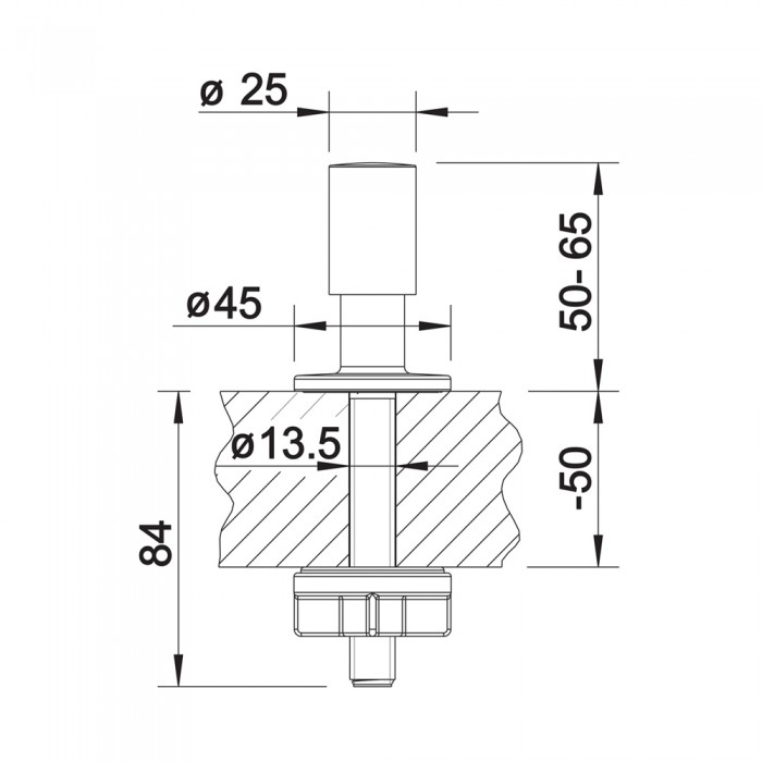 Χειριστήριο ελέγχου Αυτόματης Βαλβίδας Κυλινδρικό BLANCO Satin Gold 203495