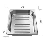 Σουρωτήρι 42.6x34.6cm για νεροχύτες Plenta BLANCO Inox 219770