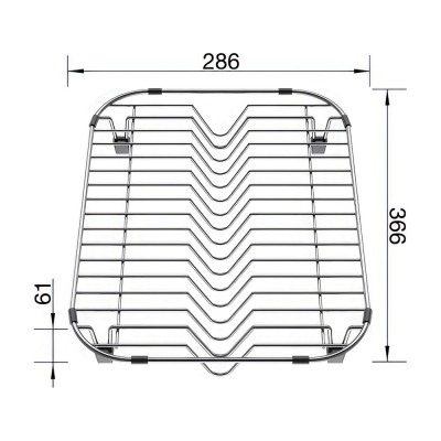 Πιατοθήκη για νεροχύτες Plenta BLANCO Inox 220381