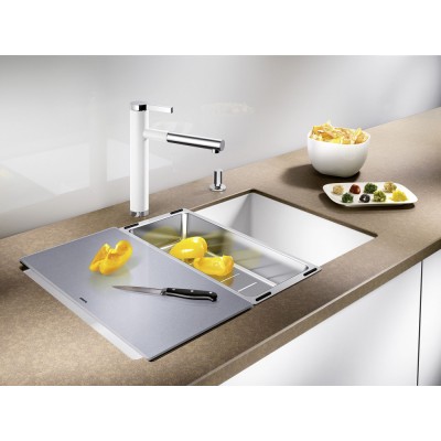Γυάλινη Επιφάνεια Κοπής 43.5x24 BLANCO Ασημί 227697