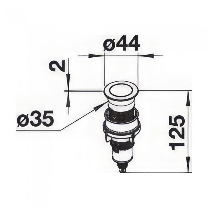 Χειριστήριο ελέγχου PUSH CONTROL BLANCO inox 233696