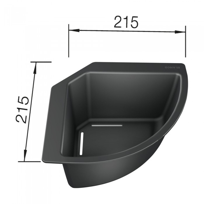 Μπωλ Γωνίας Συνθετικό BLANCO  235866