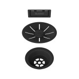 Σετ Βαλβίδα με Υπερχείλιση μονή BLANCO INFINO Black 239975