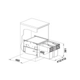 Σύστημα Διαχείρισης Απορριμάτων BLANCO σειρά SELECT II 45/2  526200