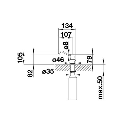 Ντισπένσερ BLANCO σειρά VICUS Χρωμε 524290