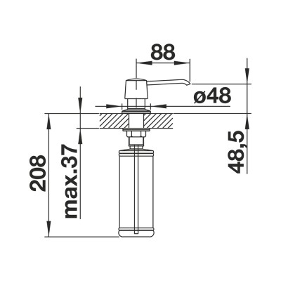 Ντισπένσερ BLANCO σειρά YANO Χρωμε 524256