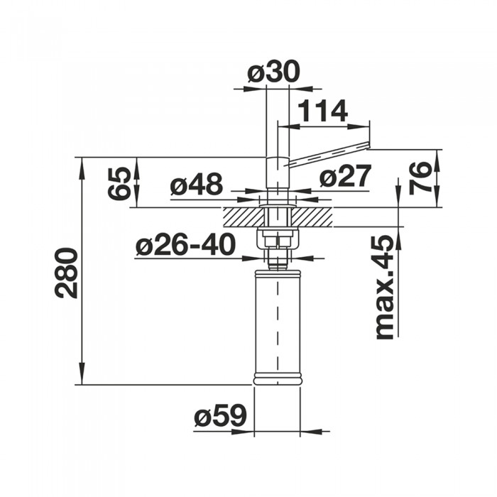 Ντισπένσερ BLANCO σειρά TORRE Chrome 512593