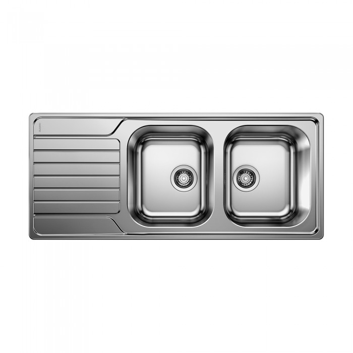 Ανοξείδωτος Νεροχύτης 116x50cm BLANCO σειρά DINAS 8 S Brushed Finish 523376