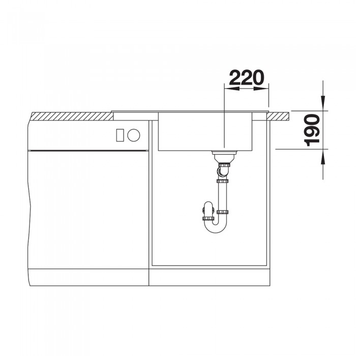 Νεροχύτης Γρανίτη 78x50cm BLANCO SILGRANIT σειρά ELON XL 6 S Volcano Grey 527252