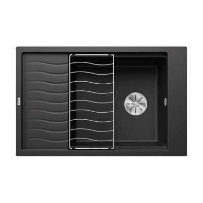 Νεροχύτης Γρανίτη 78x50cm BLANCO SILGRANIT σειρά ELON XL 6 S Black 525883