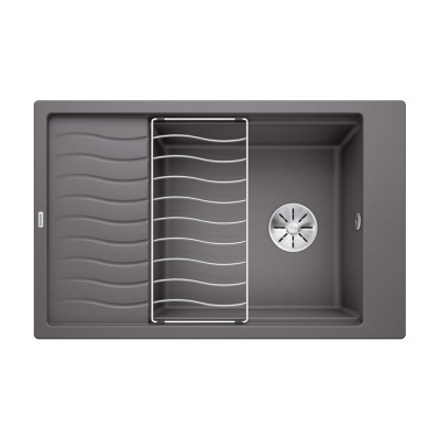 Νεροχύτης Γρανίτη 78x50cm BLANCO SILGRANIT σειρά ELON XL 6 S Rock Grey 524845