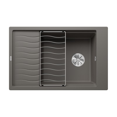 Νεροχύτης Γρανίτη 78x50cm BLANCO SILGRANIT σειρά ELON XL 6 S Volcano Grey 527252