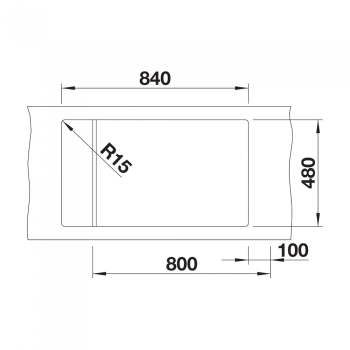 Νεροχύτης Γρανίτη 86x50cm BLANCO σειρά ELON XL 8 S Soft White 527072