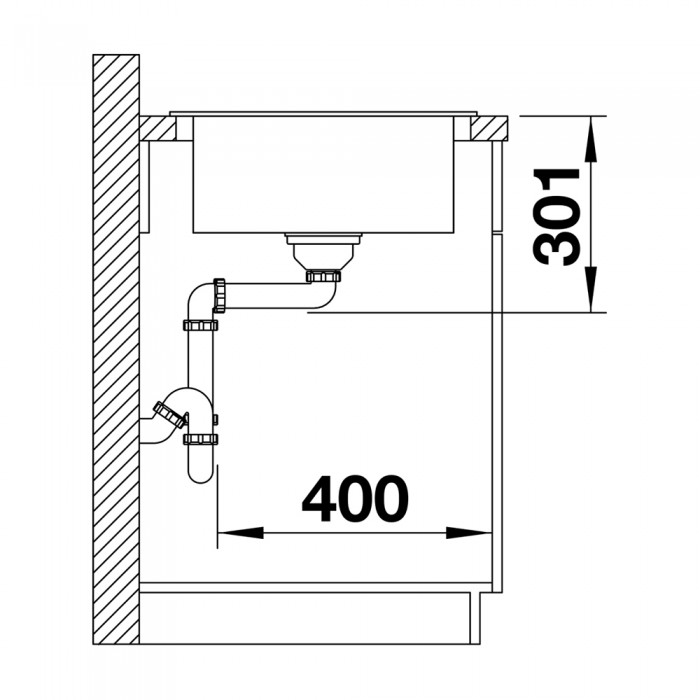 Νεροχύτης Γρανίτη 86x50cm BLANCO σειρά ELON XL 8 S Soft White 527072