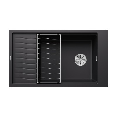 Νεροχύτης Γρανίτη 86x50cm BLANCO σειρά ELON XL 8 S Black 525886