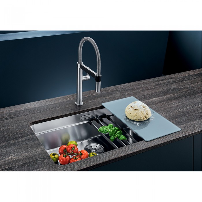 Υποκαθήμενος Ανοξείδωτος Νεροχύτης 74x44cm BLANCO σειρά ETAGON 700 U Satin Polish 524270