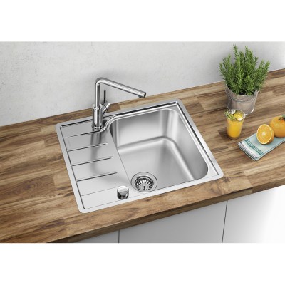 Ανοξείδωτος Νεροχύτης 60.5x50cm BLANCO σειρά LEMIS 45 S-IF MINI Brushed Finish 525115