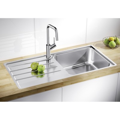 Ανοξείδωτος Νεροχύτης 100x50cm BLANCO σειρά LEMIS XL 6 S-IF Brushed Finish 523034