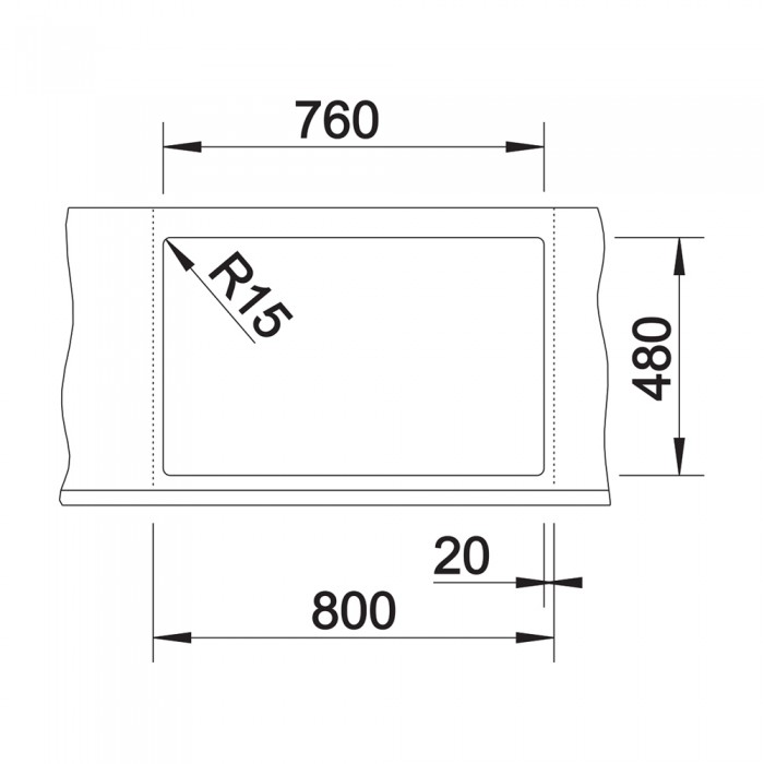 Νεροχύτης Γρανίτη 78x50cm BLANCO SILGRANIT σειρά LEXA 8 Coffee 524969