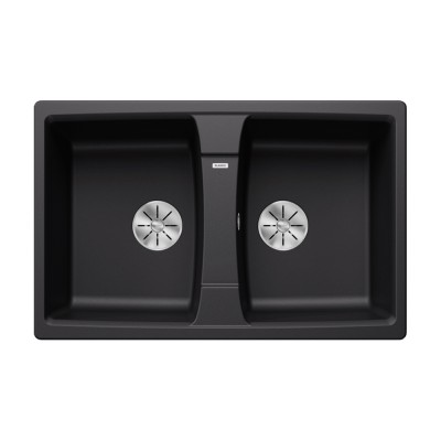 Νεροχύτης Γρανίτη 78x50cm BLANCO SILGRANIT σειρά LEXA 8 Black 525906