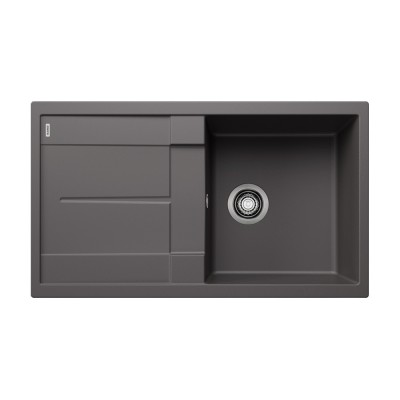 Νεροχύτης Γρανίτη 86x50cm BLANCO SILGRANIT σειρά METRA 5 S Rock Grey 518872