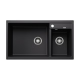 Νεροχύτης Γρανίτη 86x50cm BLANCO SILGRANIT σειρά METRA 9 Black 525936