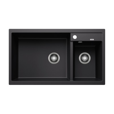 Νεροχύτης Γρανίτη 86x50cm BLANCO SILGRANIT σειρά METRA 9 Black 525936