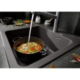 Νεροχύτης Γρανίτη 51.5x51cm BLANCO SILGRANIT σειρά NAYA 5 Rock Grey 526580