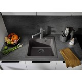 Νεροχύτης Γρανίτη 51.5x51cm BLANCO SILGRANIT σειρά NAYA 5 Rock Grey 526580