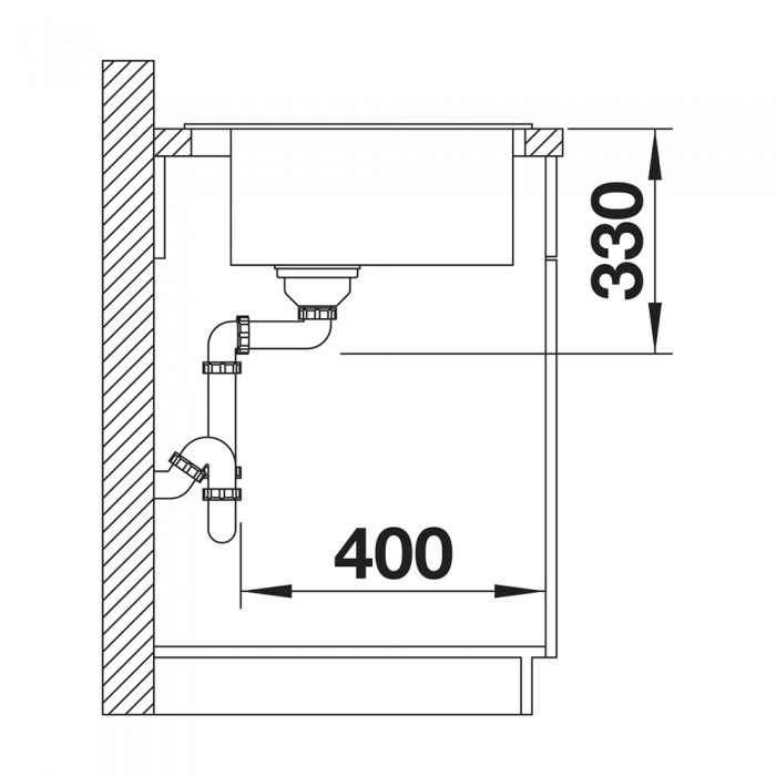 Νεροχύτης Γρανίτη 51.5x51cm BLANCO SILGRANIT σειρά NAYA 5 Rock Grey 526580