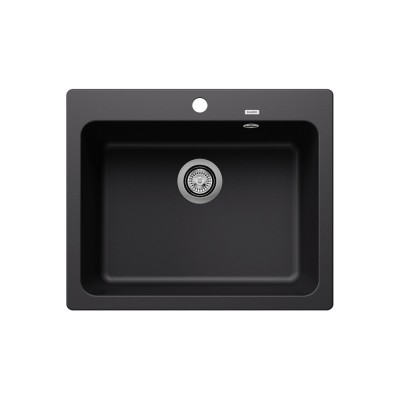 Νεροχύτης Γρανίτη 61.5x51cm BLANCO SILGRANIT σειρά NAYA 6 Black 525941