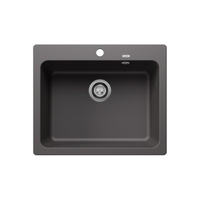 Νεροχύτης Γρανίτη 61.5x51cm BLANCO SILGRANIT σειρά NAYA 6 Rock Grey 519639