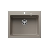 Νεροχύτης Γρανίτη 61.5x51cm BLANCO SILGRANIT σειρά NAYA 6 Tartufo 519644