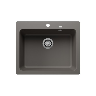 Νεροχύτης Γρανίτη 61.5x51cm BLANCO SILGRANIT σειρά NAYA 6 Volcano Grey 527311