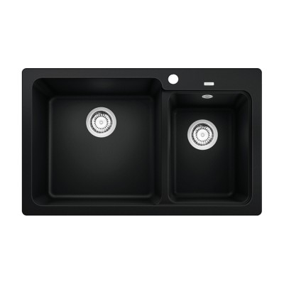 Νεροχύτης Γρανίτη 81.5x50cm BLANCO SILGRANIT σειρά NAYA 8 Black 525944