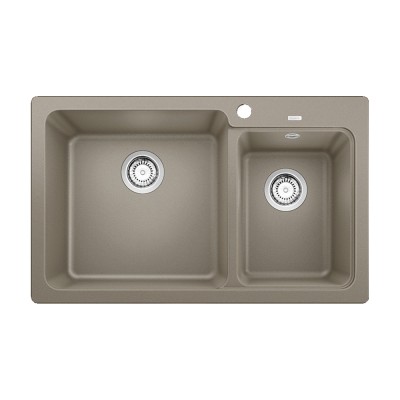 Νεροχύτης Γρανίτη 81.5x50cm BLANCO SILGRANIT σειρά NAYA 8 Tartufo 519652